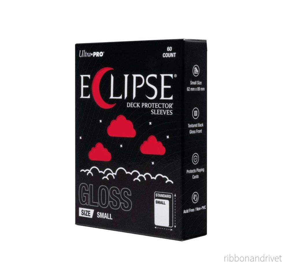 ECLIPSE® Gloss Small DECK PROTECTOR® Sleeves: Apple Red – 60 st