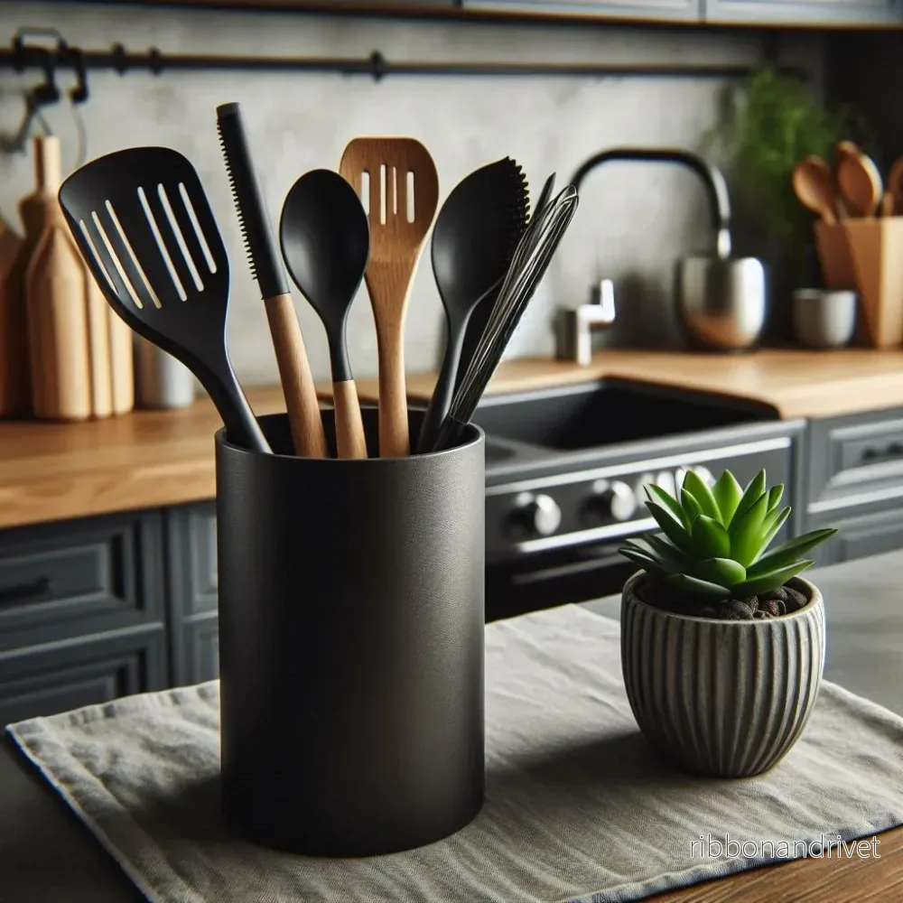 Rund köksredskapshållare i modern design