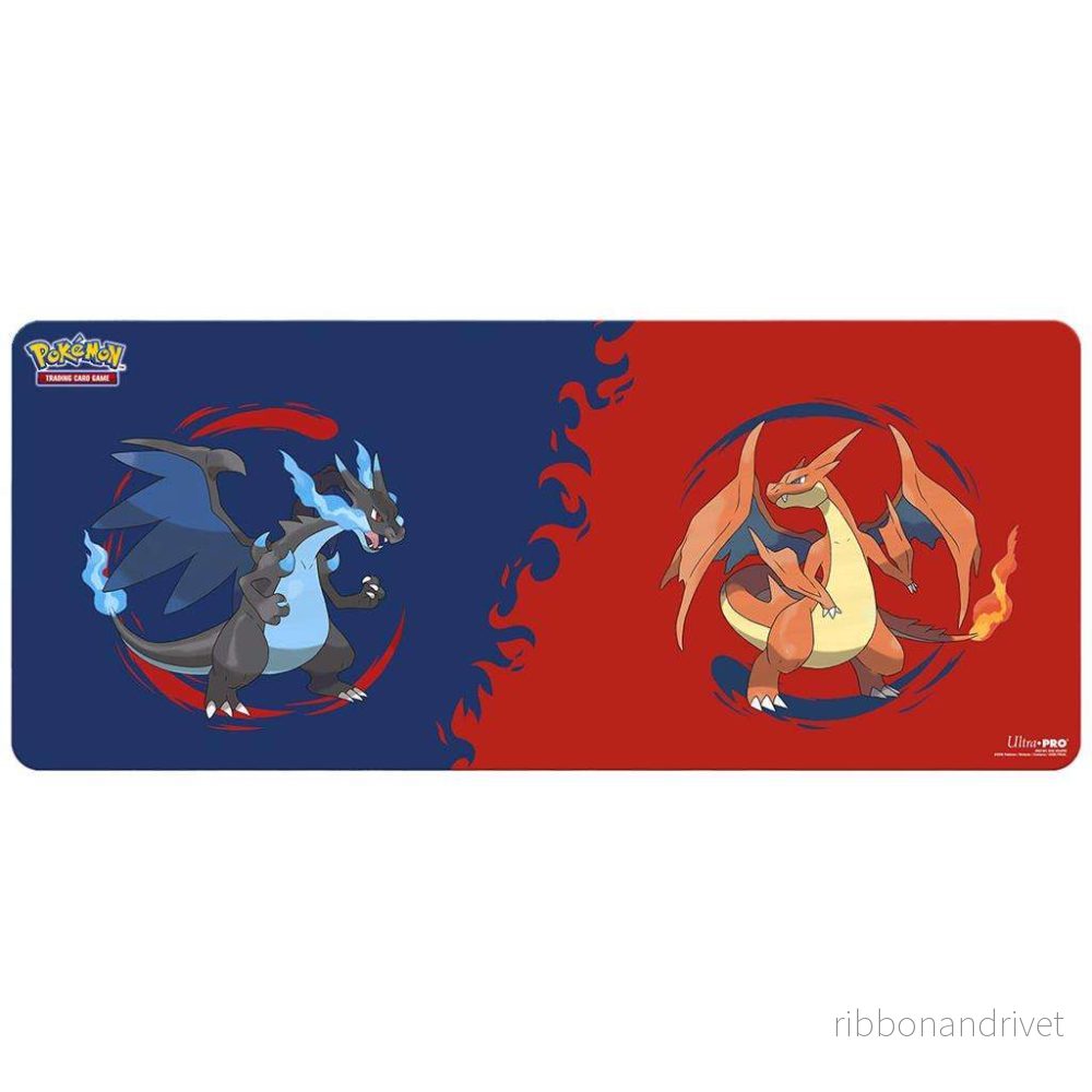 UP – Mega Charizard X och Mega Charizard Y 6ft Table Playmat för Pokémon Trading Card Game UP – Mega Charizard X och Mega Charizard Y 6ft Table Playmat för Pokémon Trading Card Game