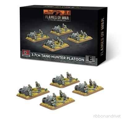 Flames of War - 3,7 cm Tankjägarpluton (Tidigt) (4 plastkanoner) - Bild 2