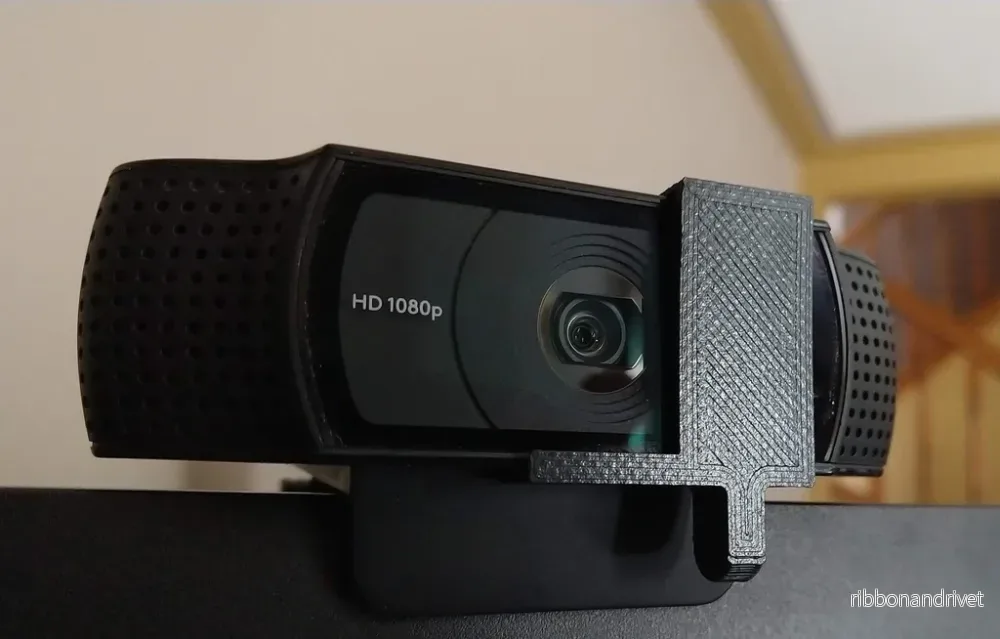 Skjutbart sekretessskydd för Logitech C920 webbkamera