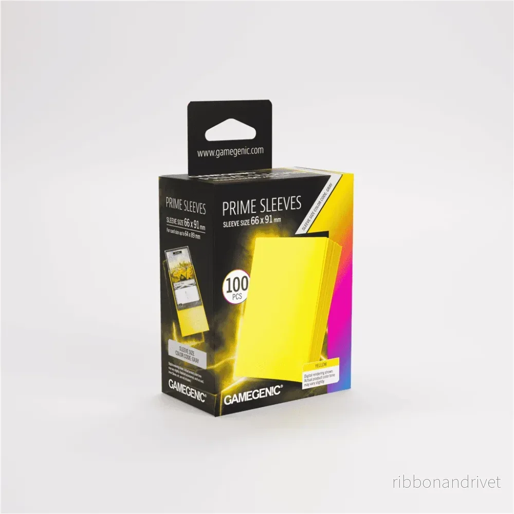 Gamegenic – Prime Sleeves Yellow 66×91 Gamegenic – Prime Sleeves Yellow 66×91