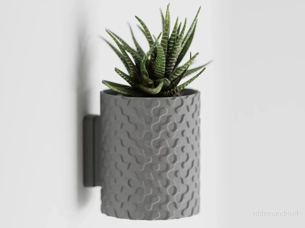 Geo Vägghängd Blomkruka med Droppfat - Bild 3