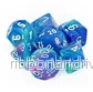 Chessex Festive Polyhedral 7-Die Set - Waterlily med Vita - Bild 2