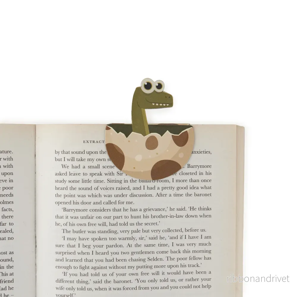Magnetiskt bokmärke på vykort - Baby Raptor - Bild 3