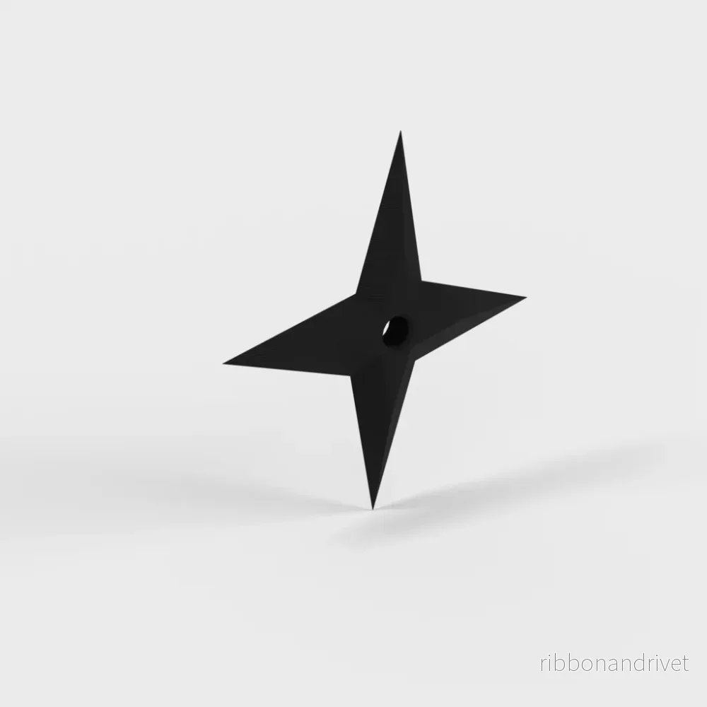 Klassisk dekorativ shuriken kastkniv för utställning