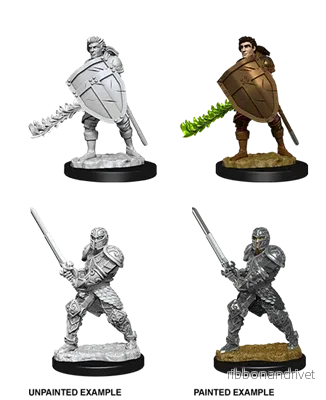 D&D Nolzur’s Marvelous Miniatures: Manlig Mänsklig Krigare