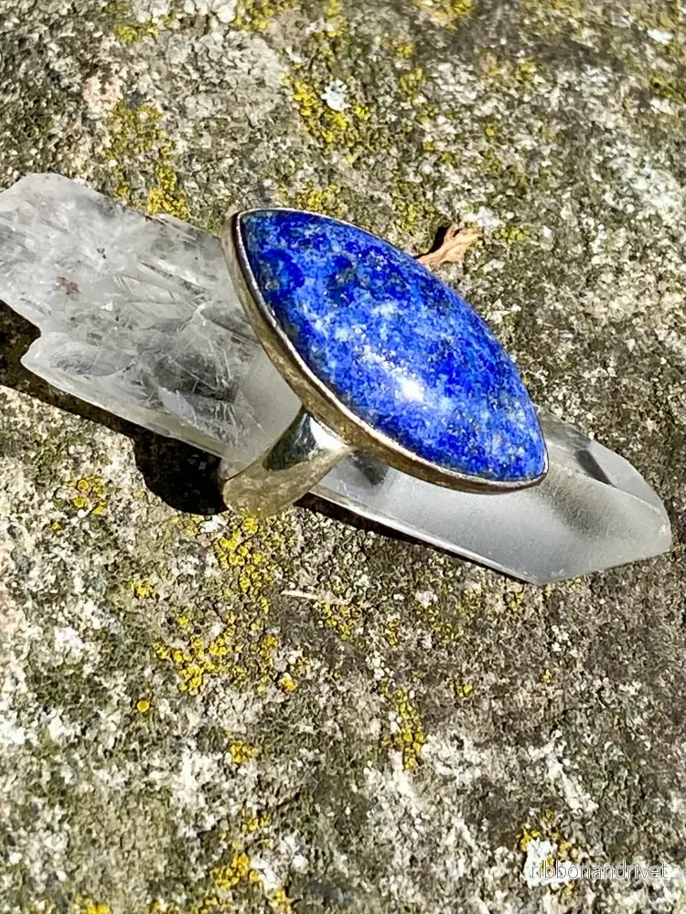 Ring Lapis Lazuli Elips - Bild 2