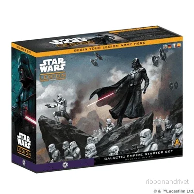 Star Wars: Legion – Startset för Galaktiska Imperiet på tyska, spanska och franska