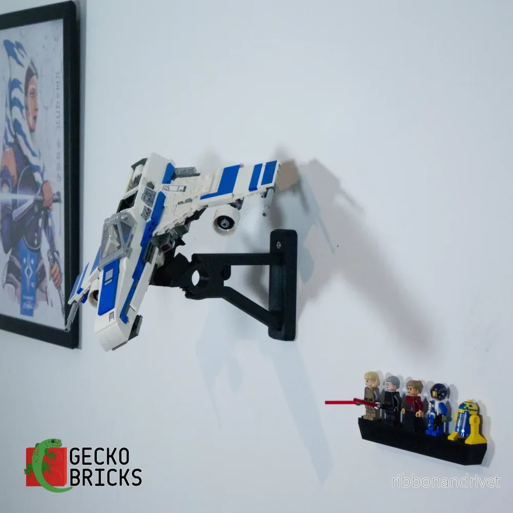 Väggfäste för Star Wars New Republic E-Wing