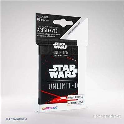 Gamegenic – Star Wars: Unlimited Art Sleeves – Card Back Red