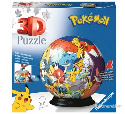 3D Puzzle-Ball - Pokémon 72 bitar