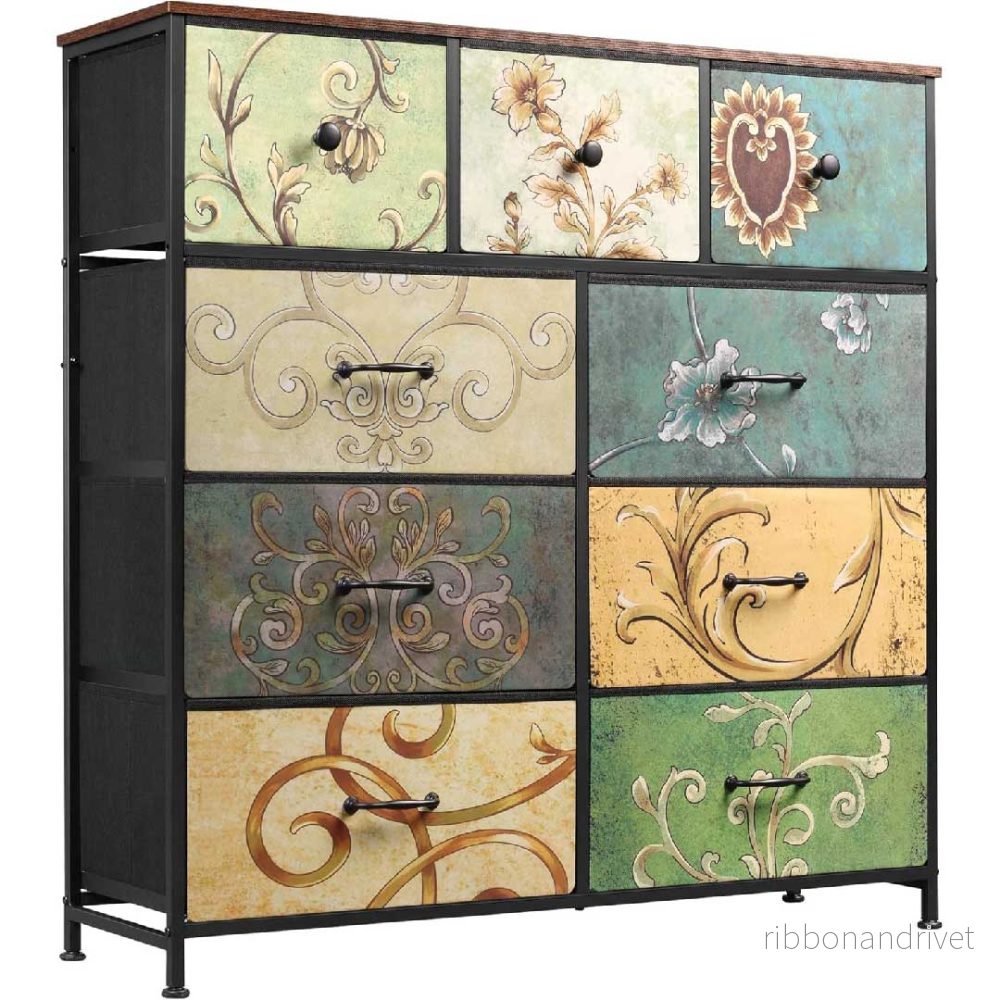 Yelenaro Luminarix Highboard 9 lådor, Boho Vintage - Bild 2