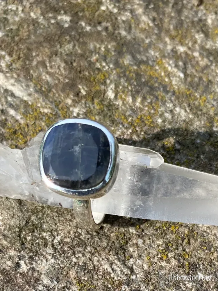 Ring Labradorit Fyrkantig - Bild 2