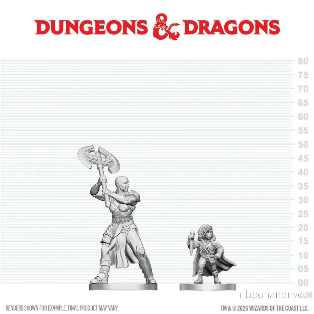 D&D Nolzur’s Marvelous Miniatures: Goliath Barbarian & Halfling Rogue D&D Nolzur’s Marvelous Miniatures: Goliath Barbarian & Halfling Rogue