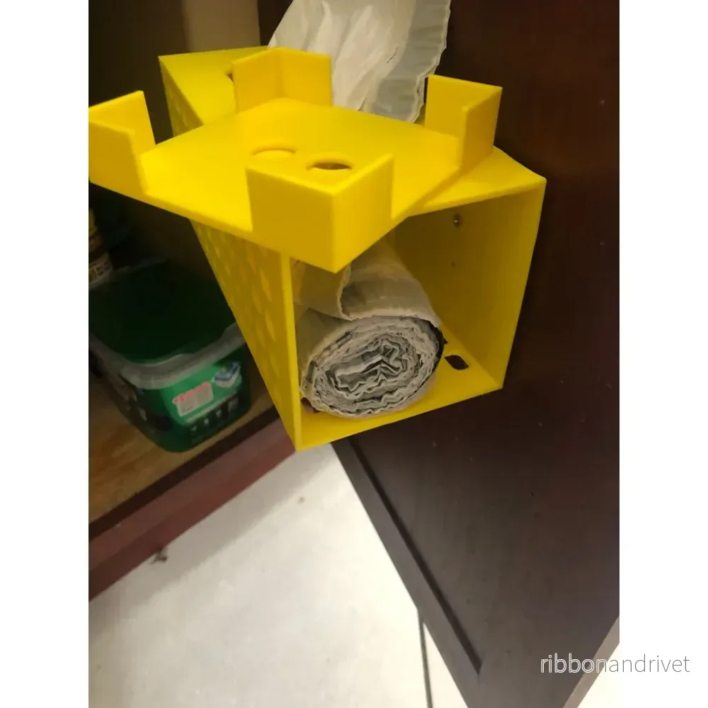 Vägg- och dörrmonterad dispenser för avfallspåsar - Bild 2