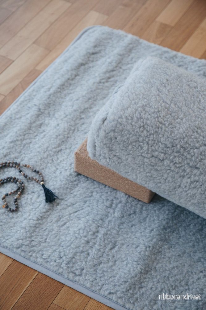 Release Wool Yoga Mat 90 x 200 cm - Light Grey - Bild 3