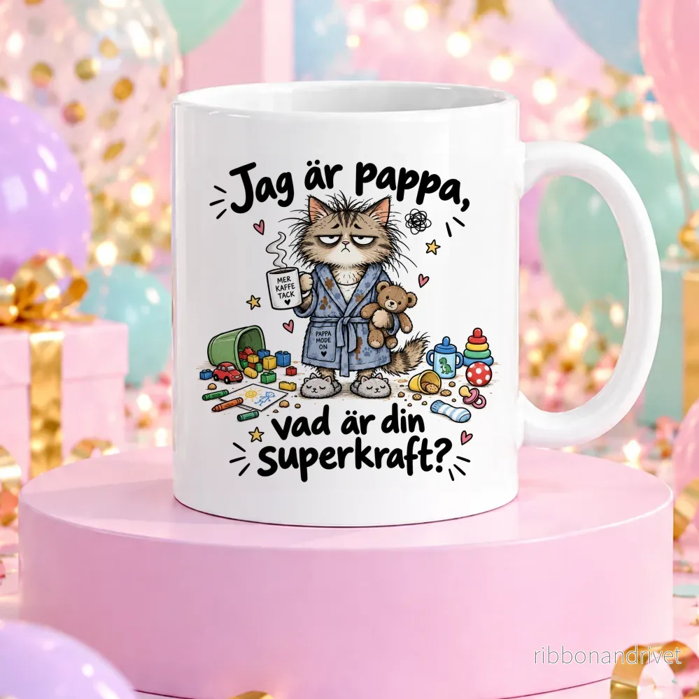 Jag är pappa, vad är din superkraft | Rolig mugg - Bild 2