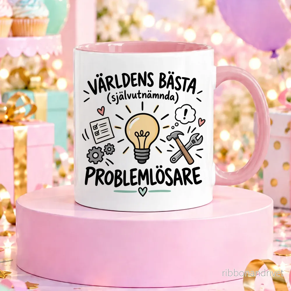 Självutnämnd Problemlösare | Rolig mugg - Bild 2
