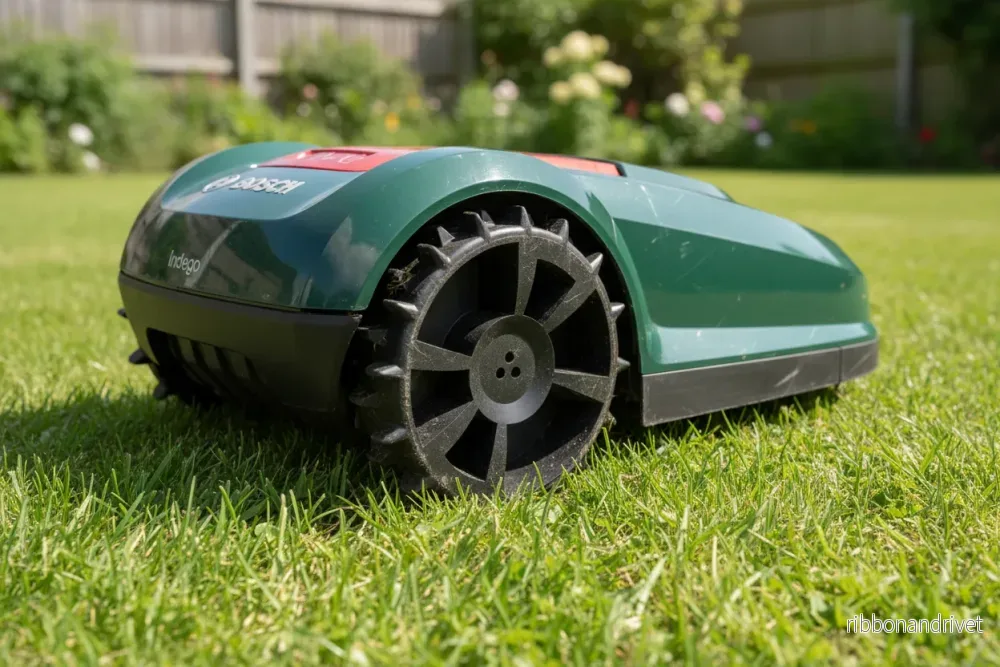 Terränghjul till Bosch Indego (modell 300-700) robotgräsklippare (2 st)