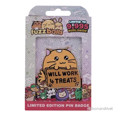 Fuzzballs Whisky Will Work 4 Treats Pin Badge - Bild 2