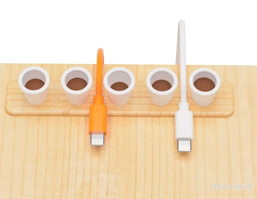 USB-kabelhållare i kaffekoppdesign - Bild 3