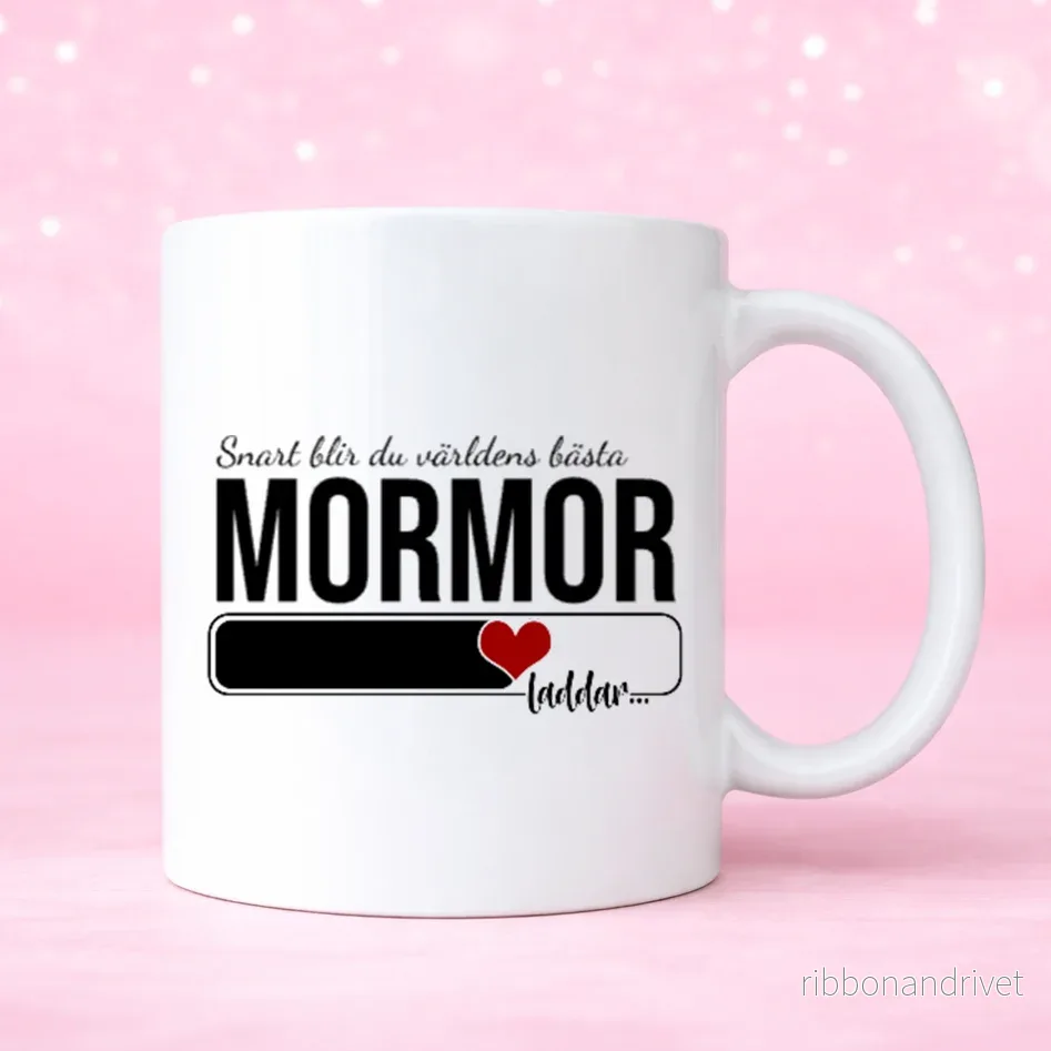 Blivande mormor/farmor | Personlig mugg Blivande mormor/farmor | Personlig mugg