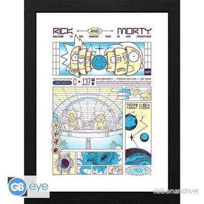 Rick and Morty – Inramad poster (30 x 40 cm) – Bad Trip