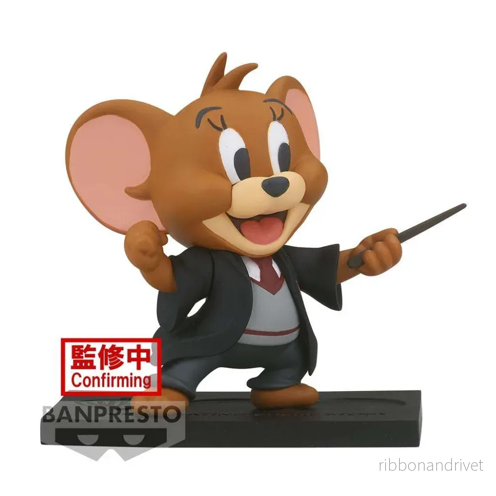 Tom and Jerry Figurkollektion – Slytherin Tom och Gryffindor Jerry – WB100 års jubileum