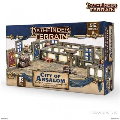 Pathfinder Terrain: Absalom Halvhöjdsväggar Pathfinder Terrain: Absalom Halvhöjdsväggar