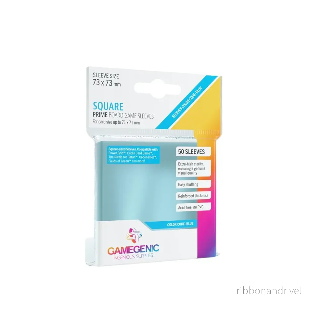 Gamegenic PRIME Fyrkantiga Sleeves 73 x 73 mm – Klara (50 Sleeves) Gamegenic PRIME Fyrkantiga Sleeves 73 x 73 mm – Klara (50 Sleeves)