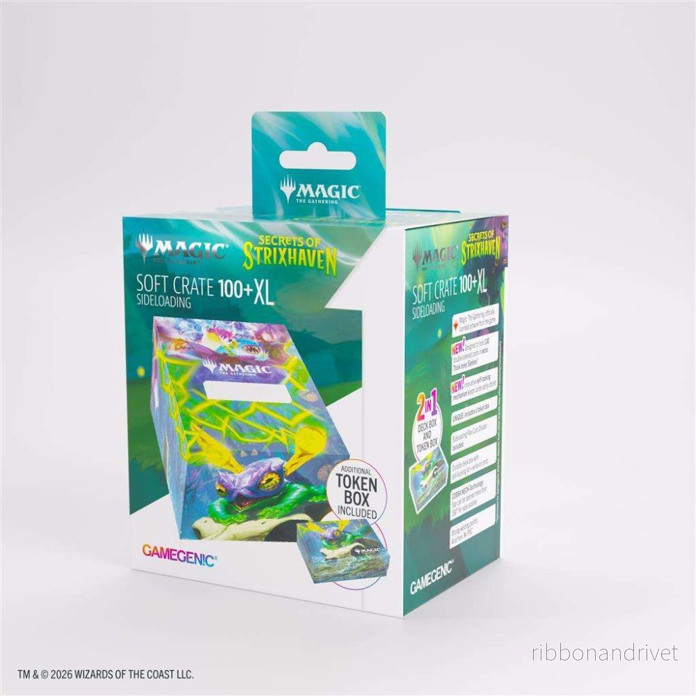 Magic: The Gathering | Hemligheterna från Strixhaven Mjuk Låda 100+ XL Sideloading – Bogwater Lumaret/Dina Magic: The Gathering | Hemligheterna från Strixhaven Mjuk Låda 100+ XL Sideloading – Bogwater Lumaret/Dina