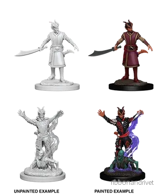 D&D Nolzur’s Marvelous Miniatures: Male Tiefling Warlock
