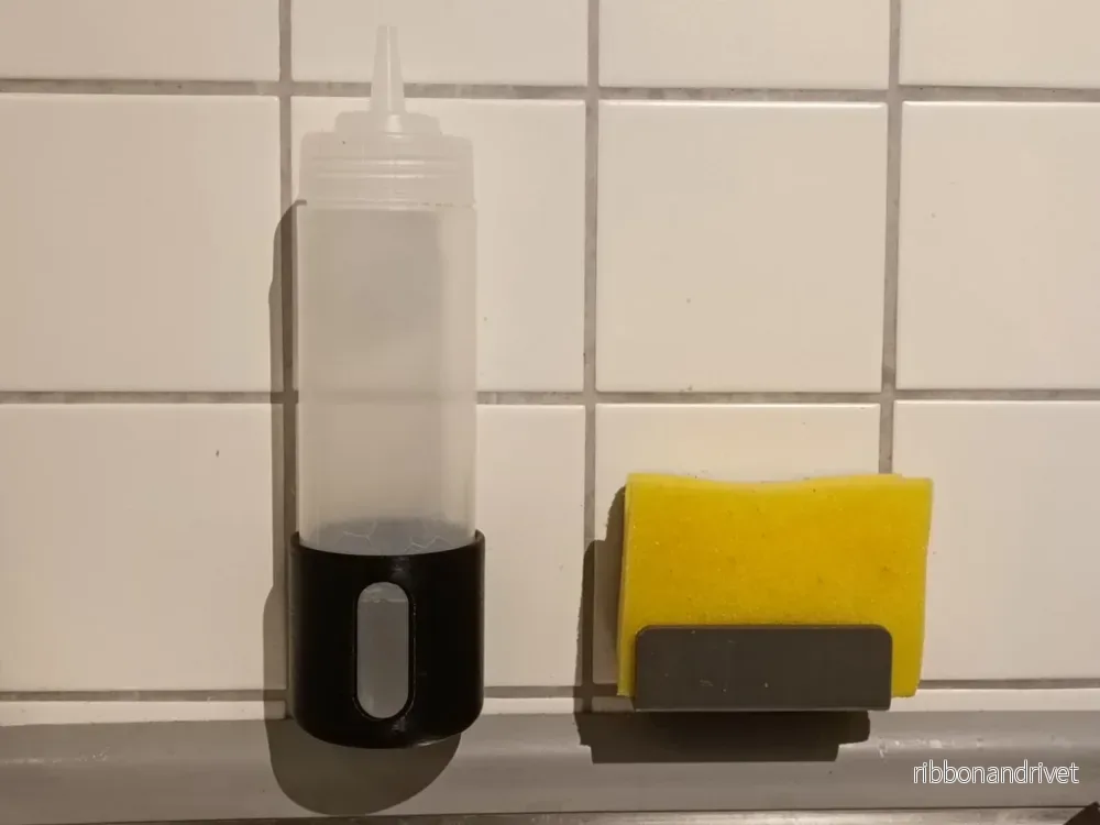 Vägghållare för kökssvamp Vägghållare för kökssvamp