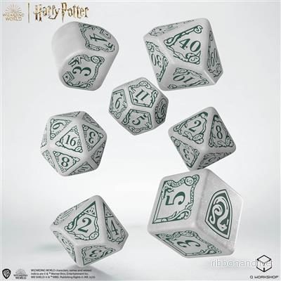 Harry Potter Slytherin Modern Dice Set - Vit - Bild 2