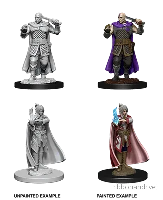 D&D Nolzur’s Marvelous Miniatures: Human Ranger & Moon Elf Sorcerer