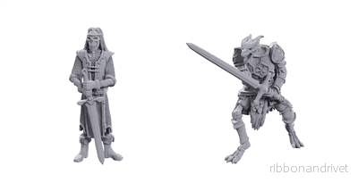 D&D Nolzur's Marvelous Miniatures: Begränsad Upplaga 50-årsjubileum – Skelett Riddare - Bild 2