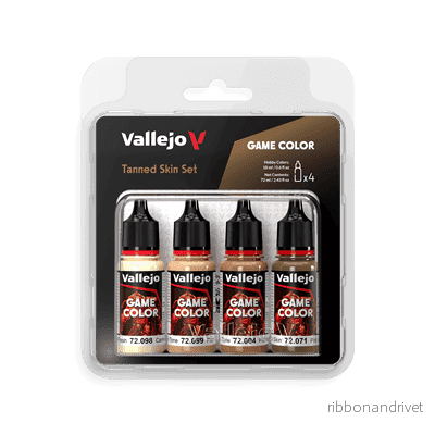 Vallejo Game Color Tanned Skin Set 18 ml - 4 färger - Bild 2