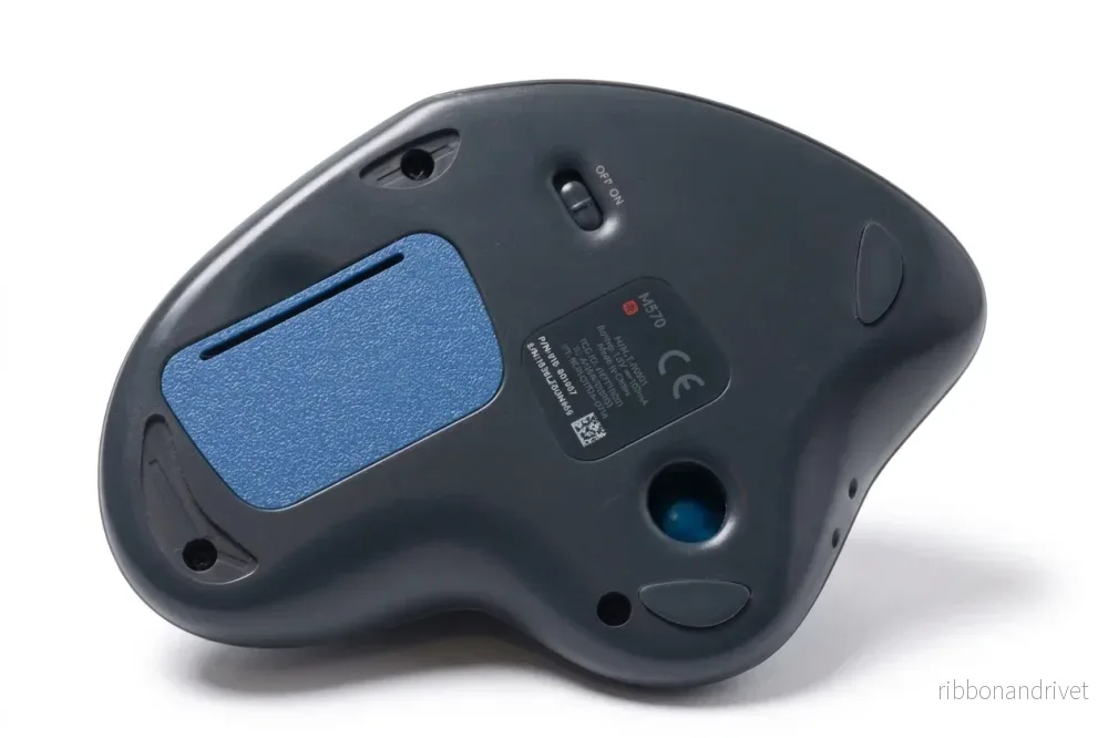 Ersättningsbatterilock till Logitech M570 Marble Mouse - Bild 2