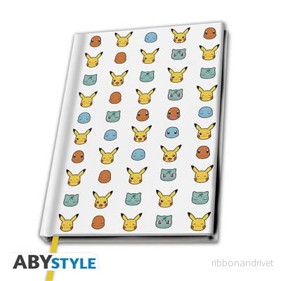 POKEMON A5 Anteckningsbok "Starters"