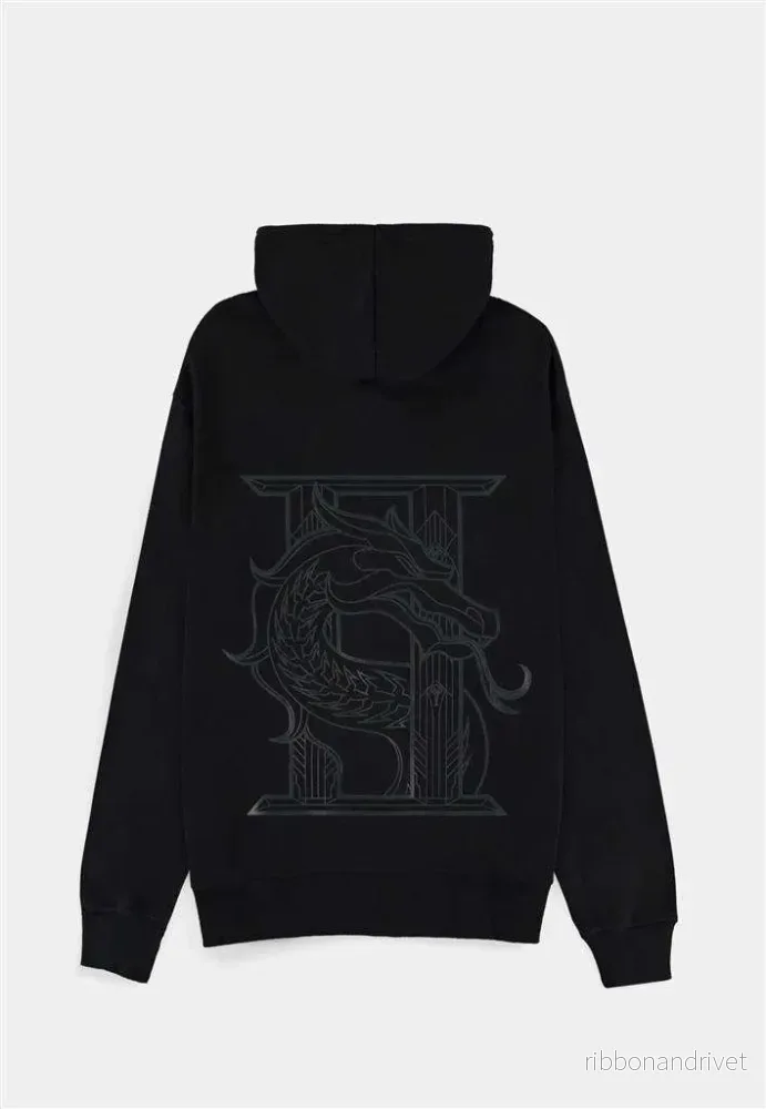 Mortal Kombat 2 herrhoodie med dragkedja – Dragon – 2XL - Bild 2