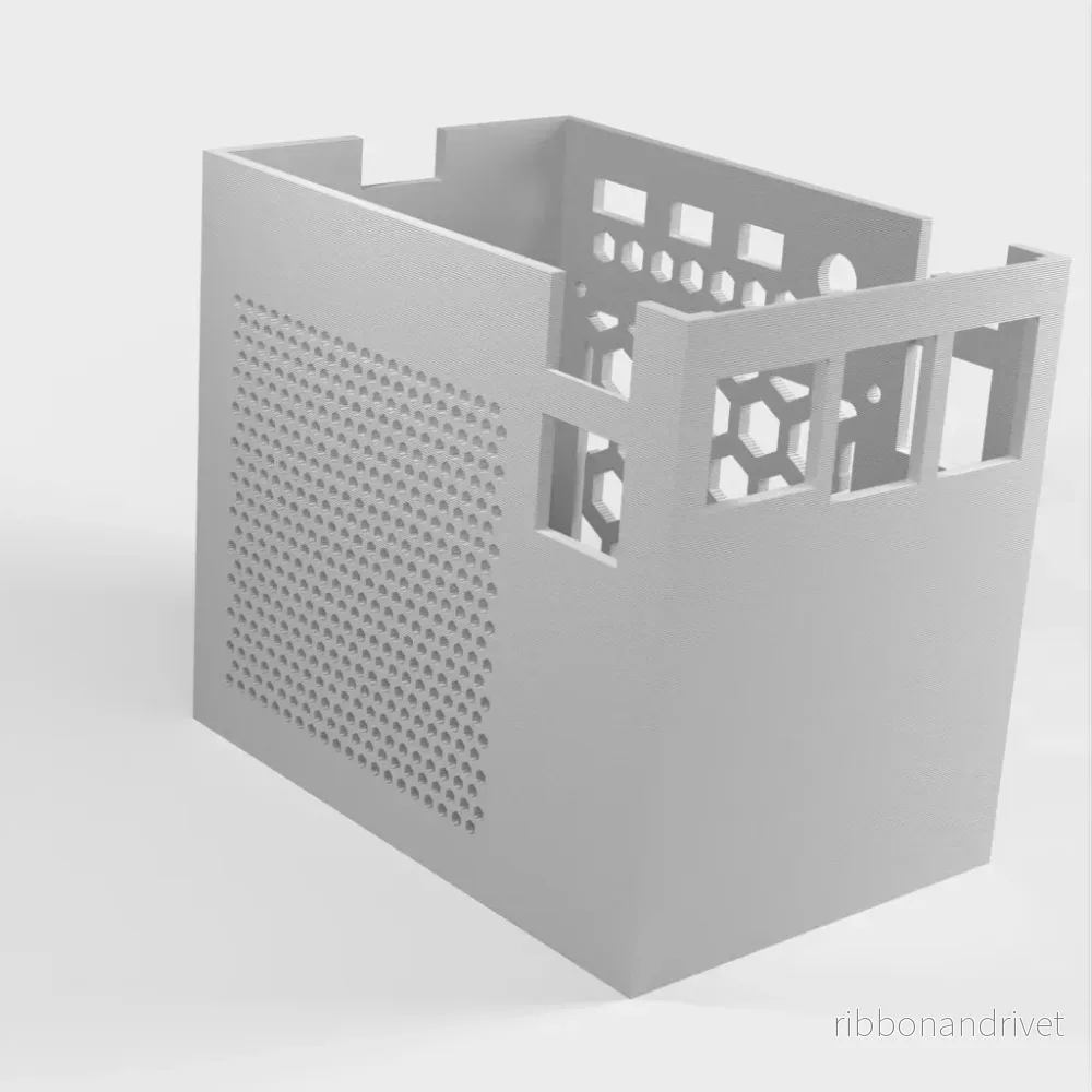 Minimalistiskt fodral till Raspberry Pi 4 (passar till Ice Tower-kylare) - Bild 3