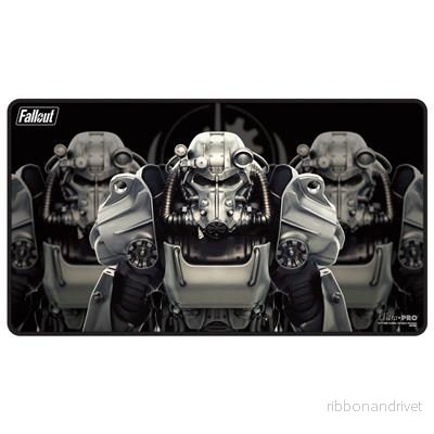UP - Brotherhood of Steel Svart-Sydd Spelmatta för Bethesda - Fallout - Bild 2
