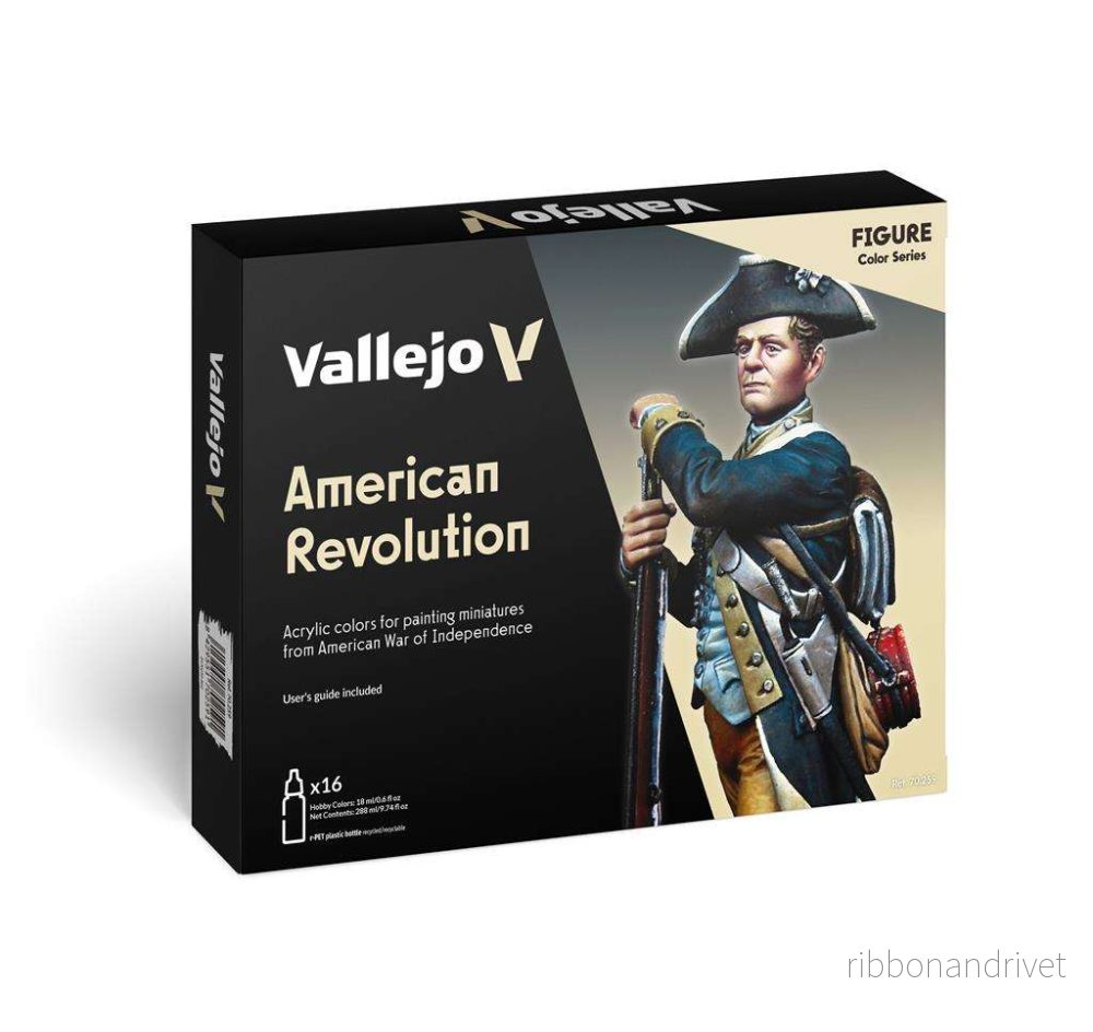 Vallejo - Model Color / Figur / 16 färger set - Amerikanska Revolutionen 18 ml