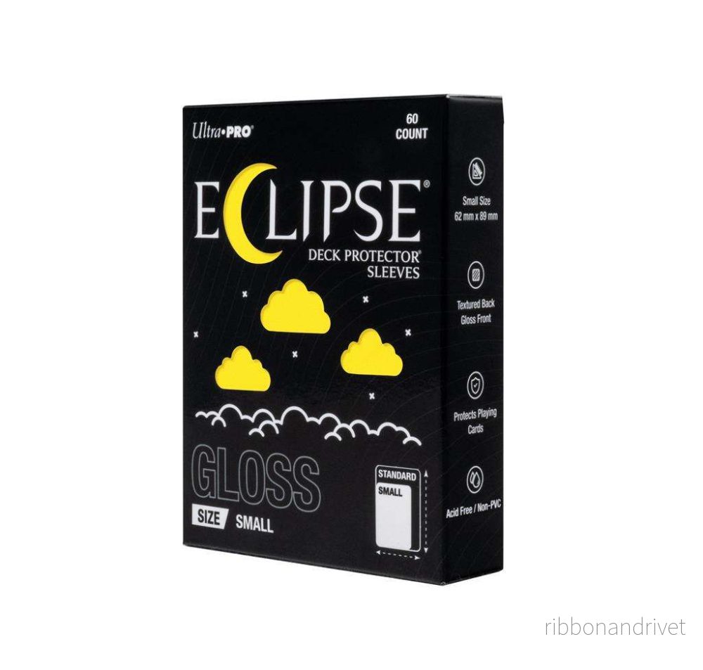 ECLIPSE® Gloss Small DECK PROTECTOR® Sleeves: Citrongul – 60 st