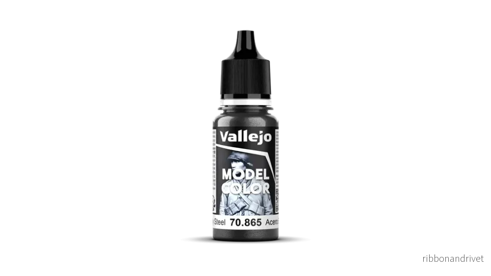 Vallejo - Model Color / Metallic - 196 Oily Steel 18 ml