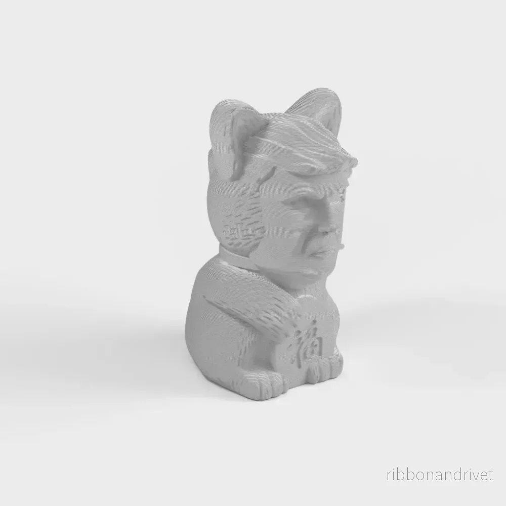 ”Cat Trump: Funny Cat and Trump Statue” ”Cat Trump: Funny Cat and Trump Statue”