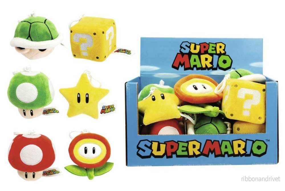 Super Mario – Samlar-gosedjur som nyckelringar (CDU med 12) Super Mario – Samlar-gosedjur som nyckelringar (CDU med 12)