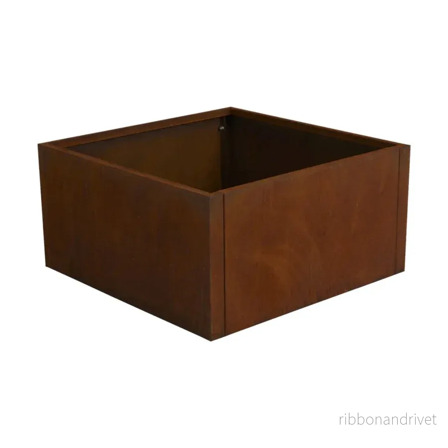 Odlingslåda – VÄXA – KUB (800x800mm) Corten