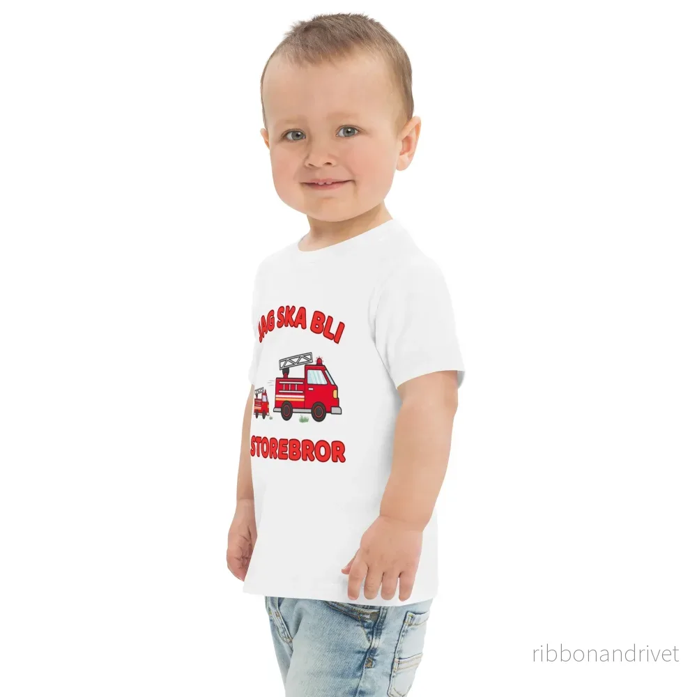Jag ska bli storebror T-shirt - Brandbilar - Bild 3